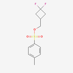 molecular formula C12H14F2O3S B1429237 (3,3-Difluorocyclobutyl)methyl 4-methylbenzenesulfonate CAS No. 681128-40-5