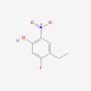 molecular formula C8H8FNO3 B1429239 4-Ethyl-5-fluoro-2-nitrophenol CAS No. 1089282-51-8