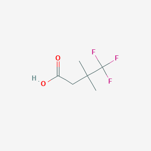 molecular formula C6H9F3O2 B1429240 4,4,4-Trifluoro-3,3-dimethylbutanoic acid CAS No. 1246218-76-7