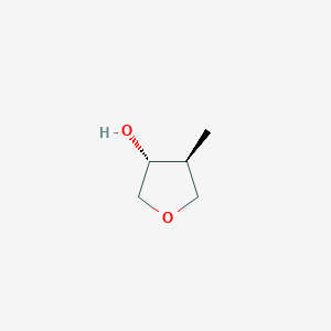molecular formula C5H10O2 B1429245 trans-4-Methyltetrahydrofuran-3-ol CAS No. 387357-58-6