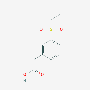 molecular formula C10H12O4S B1429246 2-[3-(Ethanesulfonyl)phenyl]acetic acid CAS No. 1363179-55-8