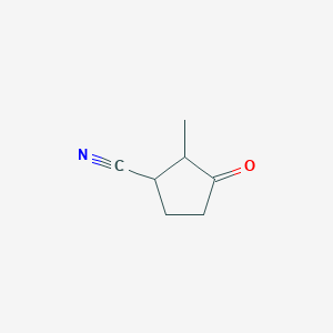 molecular formula C7H9NO B14292466 2-Methyl-3-oxocyclopentane-1-carbonitrile CAS No. 112496-86-3