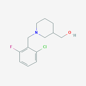molecular formula C13H17ClFNO B1429248 [1-(2-Chloro-6-fluoro-benzyl)-piperidin-3-yl]-methanol CAS No. 1261230-49-2