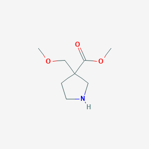 B1429252 Methyl 3-(methoxymethyl)pyrrolidine-3-carboxylate CAS No. 942189-77-7