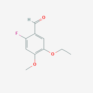 molecular formula C10H11FO3 B1429253 5-Ethoxy-2-fluoro-4-methoxybenzaldehyde CAS No. 951801-89-1