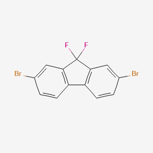molecular formula C13H6Br2F2 B1429254 2,7-Dibromo-9,9-difluoro-9H-fluorene CAS No. 1229603-71-7