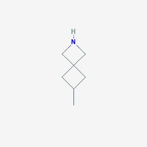 molecular formula C7H13N B1429259 6-Methyl-2-azaspiro[3.3]heptane CAS No. 1707369-82-1