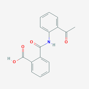 molecular formula C16H13NO4 B14292681 Benzoic acid, 2-[[(2-acetylphenyl)amino]carbonyl]- CAS No. 114601-91-1