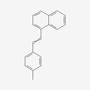 molecular formula C19H16 B1429273 1-[2-(4-Methylphenyl)ethenyl]naphthalene CAS No. 36288-25-2