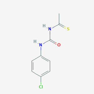 molecular formula C9H9ClN2OS B14292764 N-[(4-Chlorophenyl)carbamoyl]ethanethioamide CAS No. 113985-05-0