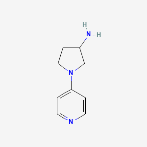 molecular formula C9H13N3 B1429279 1-(Pyridin-4-yl)pyrrolidin-3-amine CAS No. 1181375-92-7