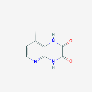 molecular formula C8H7N3O2 B142928 8-Methyl-1,4-dihydropyrido[2,3-b]pyrazine-2,3-dione CAS No. 144435-01-8