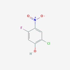 molecular formula C6H3ClFNO3 B1429290 2-Chloro-5-fluoro-4-nitrophenol CAS No. 524955-92-8