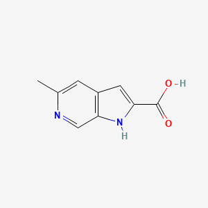 molecular formula C9H8N2O2 B1429295 5-Methyl-1H-pyrrolo[2,3-c]pyridine-2-carboxylic acid CAS No. 800401-91-6