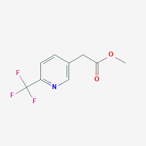 molecular formula C9H8F3NO2 B1429300 Methyl 2-(6-(trifluoromethyl)pyridin-3-YL)acetate CAS No. 1363210-38-1
