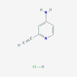molecular formula C7H7ClN2 B1429301 2-Ethynylpyridin-4-amine hydrochloride CAS No. 1357353-33-3