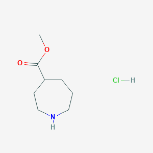 molecular formula C8H16ClNO2 B1429305 Methyl azepane-4-carboxylate hydrochloride CAS No. 1383132-15-7