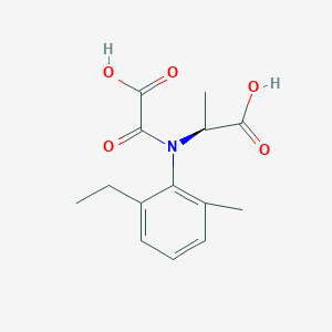 molecular formula C14H17NO5 B1429309 (2S)-2-(2-ethyl-6-methyl-N-oxaloanilino)propanoic acid CAS No. 1217465-10-5