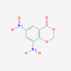 molecular formula C8H4N2O7 B14293112 6,8-Dinitro-2H,4H-1,3-benzodioxin-4-one CAS No. 116489-05-5
