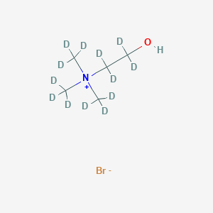 molecular formula C5H14BrNO B1429314 Ethan-1,1,2,2-d4-aminium,2-hydroxy-N,N,N-tri(methyl-d3)-, bromide (9CI) CAS No. 203645-64-1