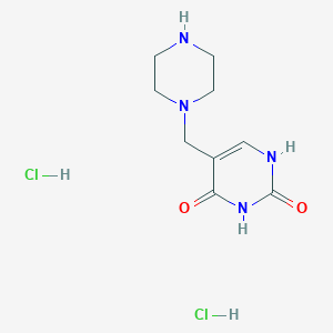 5-(piperazin-1-ylmethyl)pyrimidine-2,4(1H,3H)-dione dihydrochloride