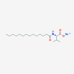 molecular formula C19H36NNaO3 B1429320 Sodium N-tetradecanoyl-L-valinate CAS No. 58185-39-0