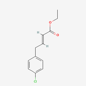 molecular formula C12H13ClO2 B1429321 4-(4-Chlorophenyl)-2-butenoic acid ethyl ester CAS No. 1105703-73-8