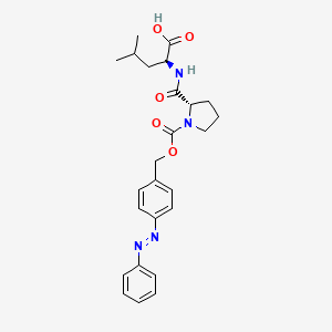 molecular formula C25H30N4O5 B1429324 Collagenase Chromophore Substrate Test Substance CAS No. 98640-71-2