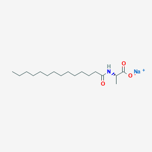B1429325 Sodium (S)-2-tetradecanamidopropanoate CAS No. 67395-95-3