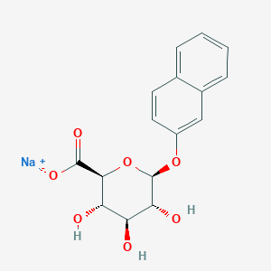 molecular formula C16H15NaO7 B1429328 2-Naphthyl B-D-glucuronide sodium salt CAS No. 20838-64-6