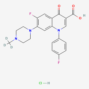molecular formula C21H20ClF2N3O3 B1429330 Difloxacin-d3 (hydrochloride) CAS No. 1173021-89-0