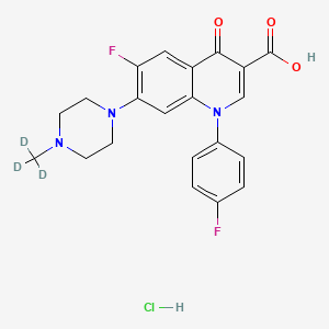 molecular formula C21H20ClF2N3O3 B1429330 Difloxacin D3 hydrochloride (methyl D3) CAS No. 1173021-89-0