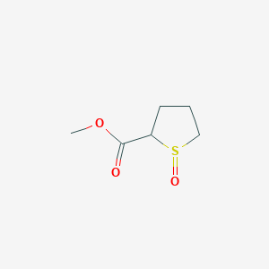 molecular formula C6H10O3S B14293303 Methyl 1-oxo-1lambda~4~-thiolane-2-carboxylate CAS No. 113990-88-8