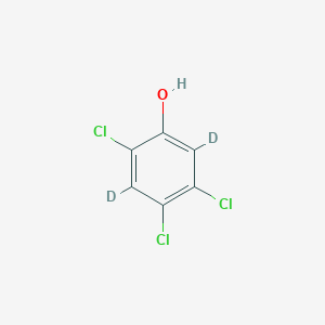 molecular formula C6H3Cl3O B1429340 2,4,5-三氯苯酚-3,6-d2 CAS No. 93951-82-7