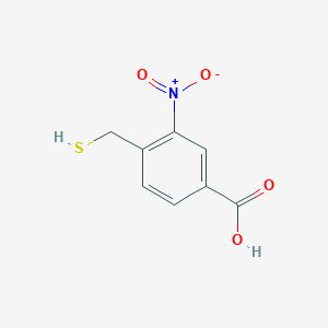 molecular formula C8H7NO4S B14293472 3-Nitro-4-(sulfanylmethyl)benzoic acid CAS No. 112682-71-0