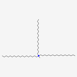 molecular formula C55H114N+ B14293503 1-Octadecanaminium, N-methyl-N,N-dioctadecyl- CAS No. 126428-94-2