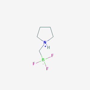 molecular formula C5H11BF3N B1429352 Trifluoro(pyrrolidin-1-ium-1-ylmethyl)borate CAS No. 1686150-29-7