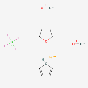 molecular formula C11H13BF4FeO3 B1429359 环戊二烯基二羰基(四氢呋喃)铁(II)四氟硼酸盐 CAS No. 63313-71-3
