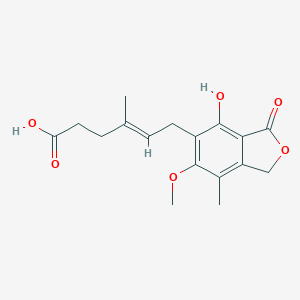 molecular formula C₁₇H₂₀O₆ B142936 Mycophenolic acid CAS No. 483-60-3