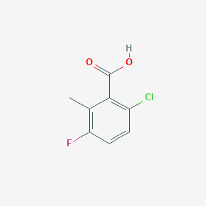 molecular formula C8H6ClFO2 B1429368 6-Chloro-3-fluoro-2-methylbenzoic acid CAS No. 1376760-14-3