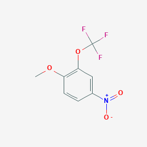 molecular formula C8H6F3NO4 B1429369 1-Methoxy-4-nitro-2-(trifluoromethoxy)benzene CAS No. 647855-18-3