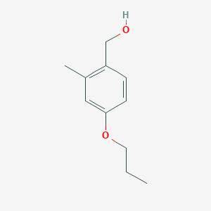 molecular formula C11H16O2 B1429370 (2-Methyl-4-propoxyphenyl)methanol CAS No. 1254062-63-9