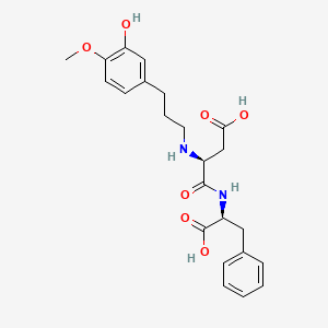 N-(3-(3-Hydroxy-4-methoxyphenyl)propyl)-L-alpha-aspartyl-L-phenylalanine