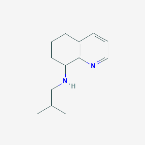 molecular formula C13H20N2 B1429380 N-(2-methylpropyl)-5,6,7,8-tetrahydroquinolin-8-amine CAS No. 1423031-30-4