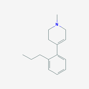 molecular formula C15H21N B14293829 1-Methyl-4-(2-propylphenyl)-1,2,3,6-tetrahydropyridine CAS No. 125008-49-3