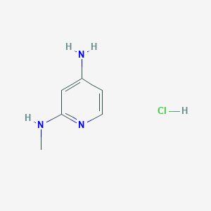 molecular formula C6H10ClN3 B1429388 N2-Methylpyridine-2,4-diamine hydrochloride CAS No. 1429056-38-1