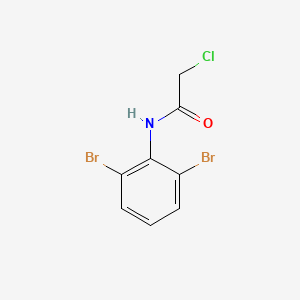 molecular formula C8H6Br2ClNO B1429389 2-氯-N-(2,6-二溴苯基)乙酰胺 CAS No. 857624-07-8