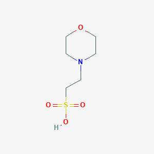 molecular formula C6H13NO4S B142939 2-(N-Morpholino)ethanesulfonic acid CAS No. 128655-00-5