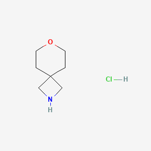 molecular formula C7H14ClNO B1429399 7-Oxa-2-azaspiro[3.5]nonane hydrochloride CAS No. 1417633-09-0