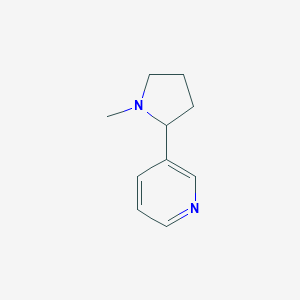molecular formula C10H14N2 B014294 3-(1-Methylpyrrolidin-2-yl)pyridine CAS No. 22083-74-5